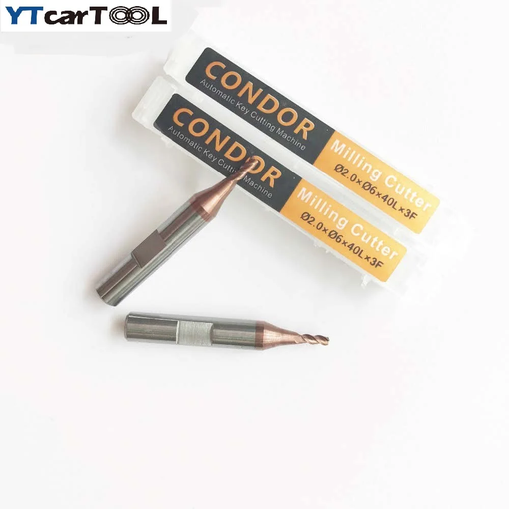 

Original Xhorse CONDOR XC MINI Automatic Key Cutting Machines End Milling Cutter 2.0x6x40x3F Carbide Drill Bit