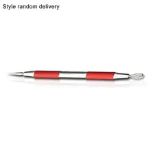 Двойная головка для удаления угрей, акне иглы силиконовый Угорь инструмент Экстрактор для удаления иглы прыщей комплект