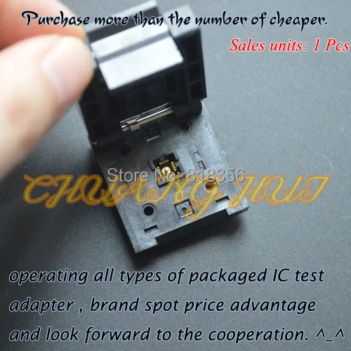 

IC TEST QFN20 test socket WSON20 DFN20 MLF20 IC SOCKET Pitch=0.5mm Size=4x4mm