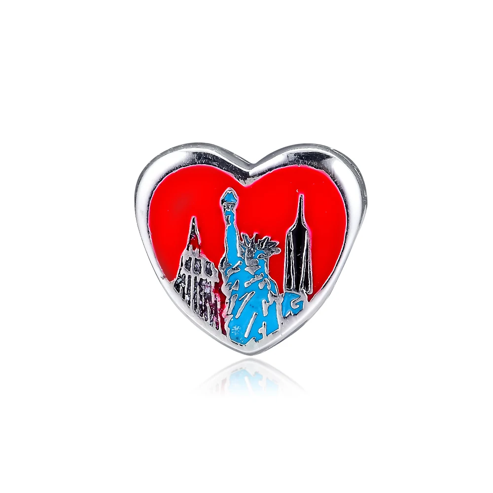 Подходящие для браслета Pandora Аутентичные бусины из серебра 925 пробы NYC 2019