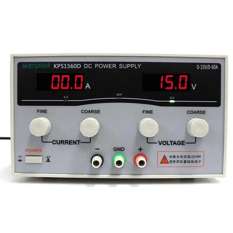 

High quality Wanptek KPS1560D High precision Adjustable Display DC power supply 15V/60A High Power Switching power supply