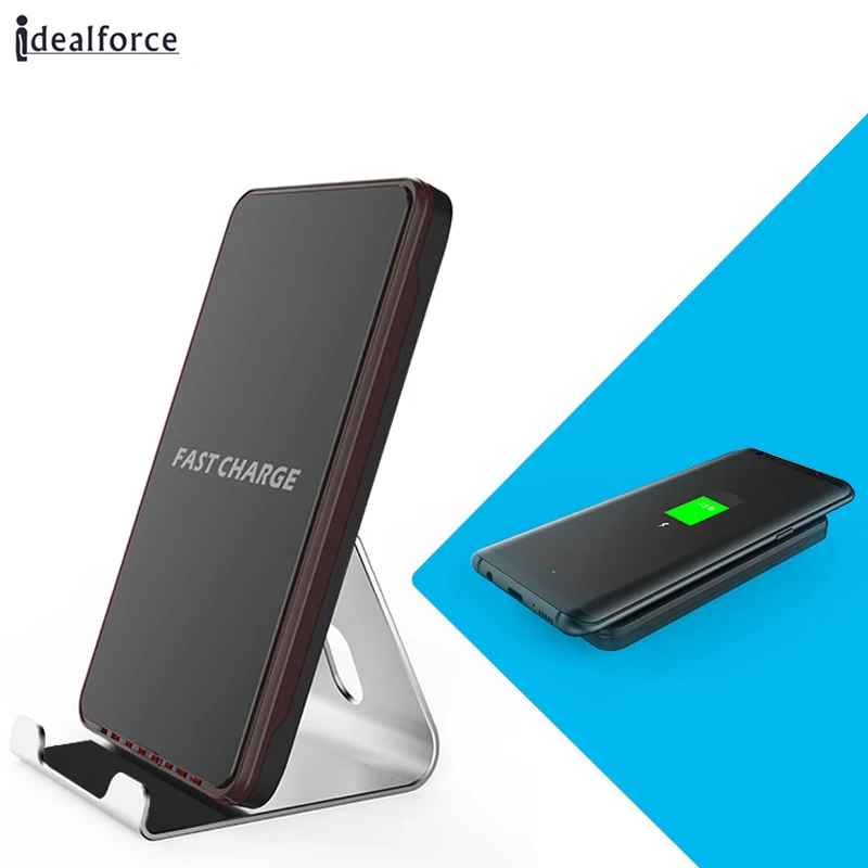 

For iphone X /8 Fast Wireless Charger with Cooling Fan For Samsung Note 8 S8 Plus S7/S7 Edge/S6 Edge Qi Wireless Charging Stand