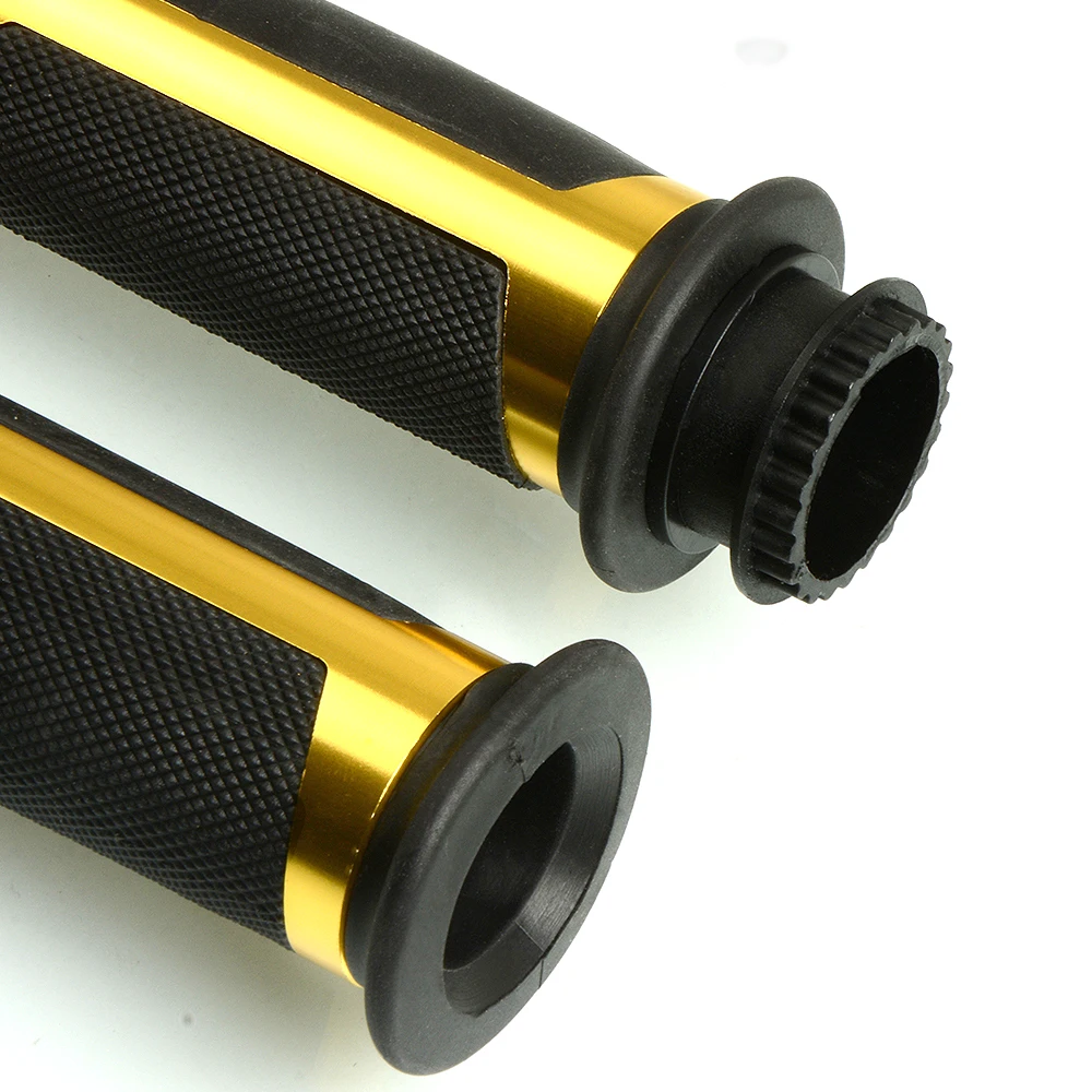 CNC сплав алюминия 7/8 &quot22 мм руль для езды на велосипеде и мотоцикле резиновые