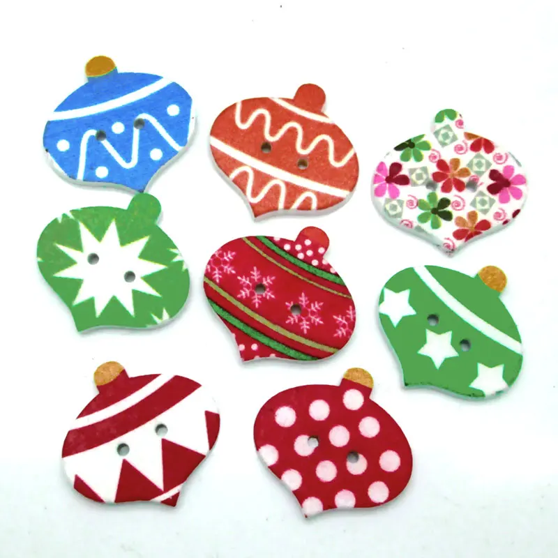 

50pcs Mixed Wooden Sewing Buttons For Clothing Needlework Scrapbooking Wood Botones Decorative Crafts Diy Accessories