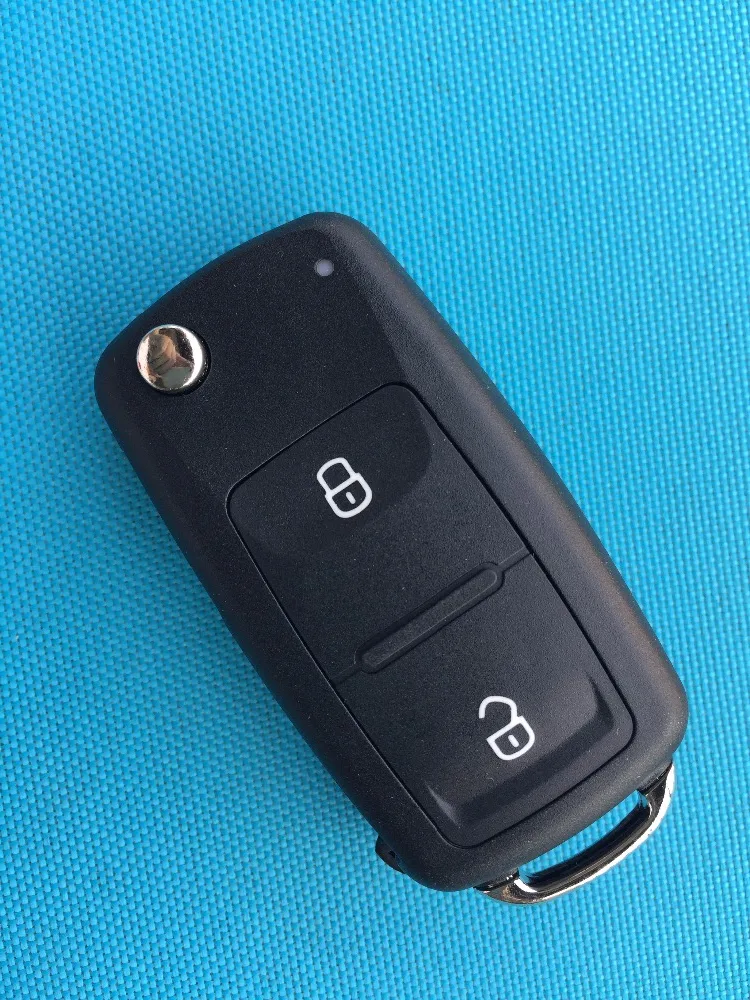 

For VW Transporter T5 Polo GOLF Polo 2 Button Remote Key FOB case shell uncut blade blank flip