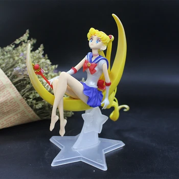 

Anime Super Tsukino Sailor Moon Action Figure PVC Sailor Moon Figures Usagilt Sailor Moon Toys Cake Decoration Toy Doll Gift