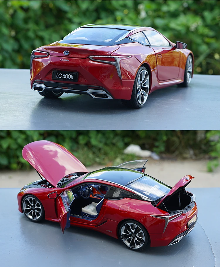 Изысканный подарок 1:18 LEXUS LC500h сплав модель автомобиля, высокая имитация металлическая модель автомобиля, расширенная коллекция и подарок