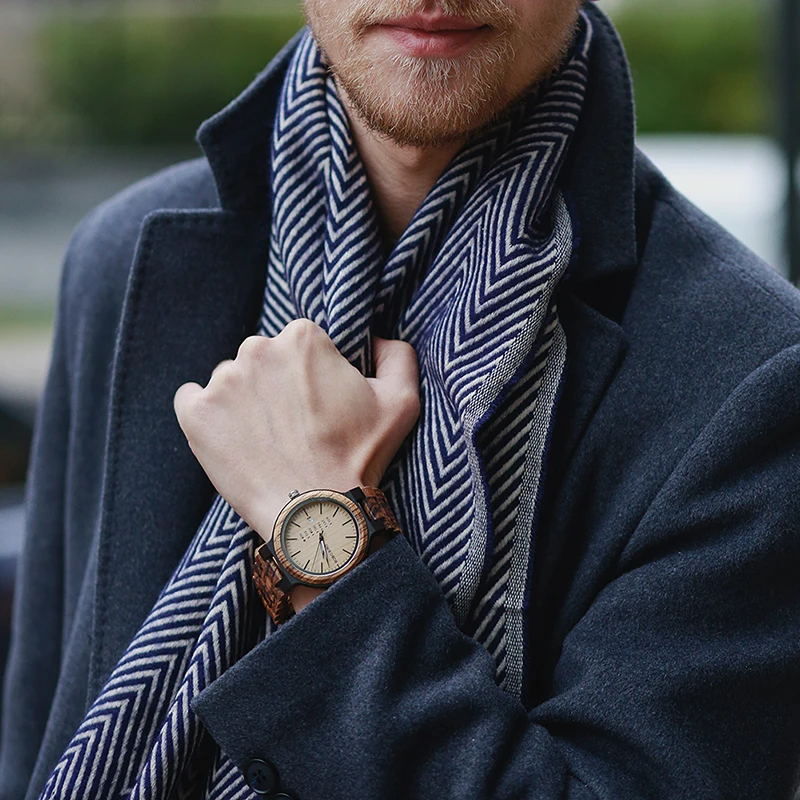 BOBO BIRD Wooden Men Watch Fashion Business Week And Date Display Quartz Timepiece Customize Logo Great Gift relogio masculino 3