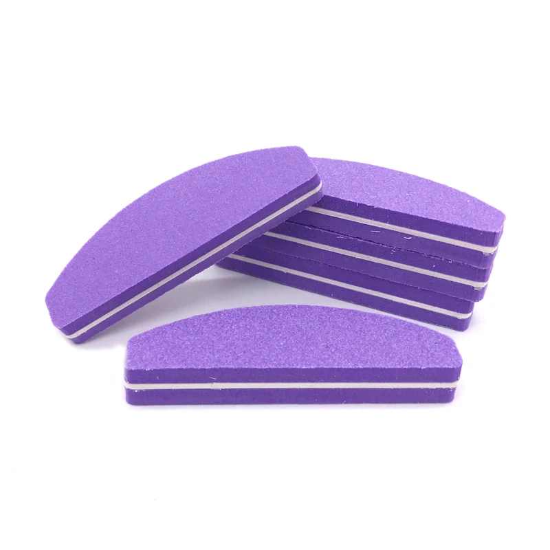 Новинка 20 шт./лот губка в стиле Луны пилка для ногтей Mini Bloc Polissoir Ongle 100/180 наждачная