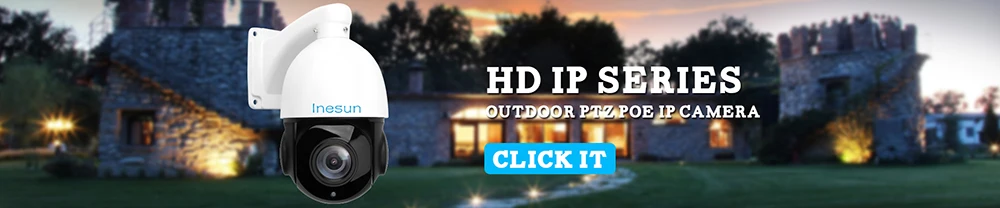 Inesun PoE IP Security Камера открытый Full HD 2MP 1080 P PTZ 4X Оптический зум 120ft ИК Ночное видение обнаружения движения Водонепроницаемый