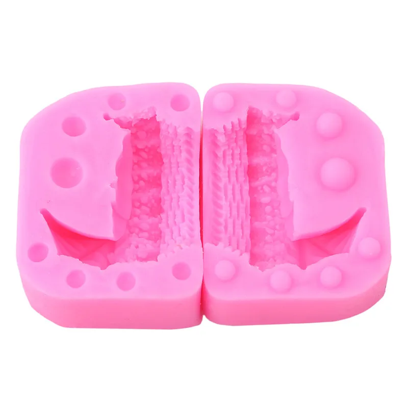 1 шт., форма для торта, 3D, детская колыбель, колыбели, коляска, автомобиль, силиконовая форма, форма для торта, инструменты для украшения, форма для кекса - Цвет: pink