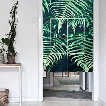 

Wholesale Scandinavian style cloth curtains fashion simple partition curtain creative beautiful living room hanging curtain