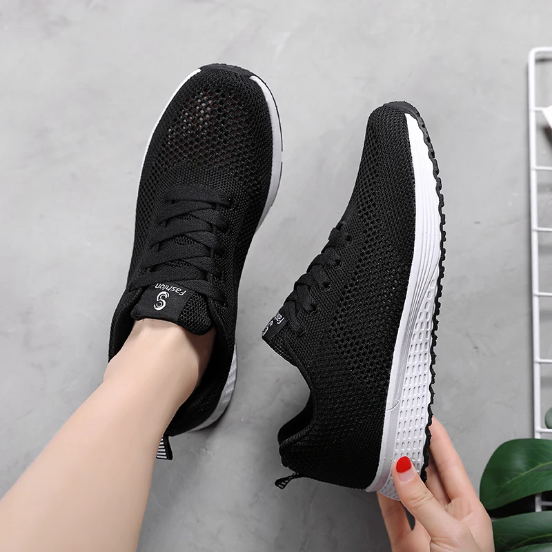 

BIGFIRSE Casual Shoes For Women Air Mesh Comfortable Outdoor Woman Fashion Sneaker Flats Lace Up Zapatos Mujer Light Women Shoe