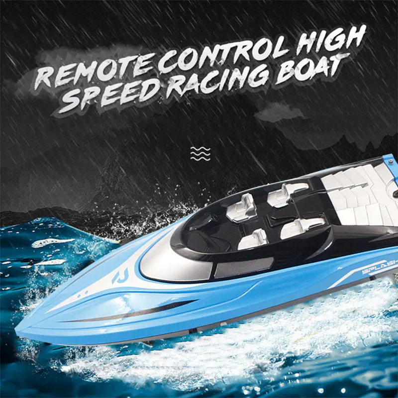 

Speedboat Racing Boat Remote Control Boat Rc Blue River Swimming Pool Party Efficient Racing Toy Game Electric Toy Rc Boat Gift