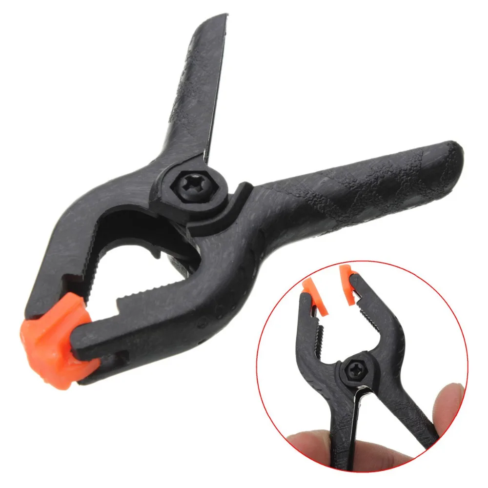 

4pcs 3inch Clamps Clip Tips Set Plastic Nylon Spring For Paper Photo Backdrop Background Woodworking DIY Tools Hardware Clamps