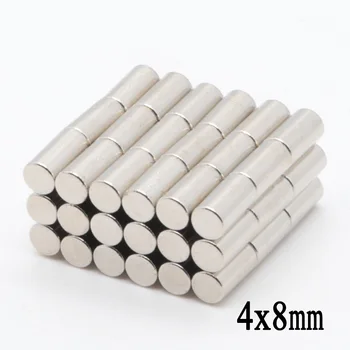 

200pcs N35 4x8 mm Super Strong Powerful Small 4*8mm Super Strong Round Neodymium Magnets Rare Earth