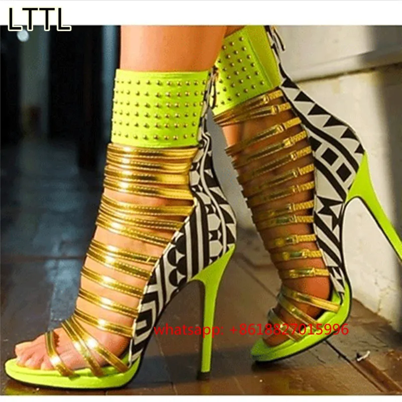 neon green red bottoms