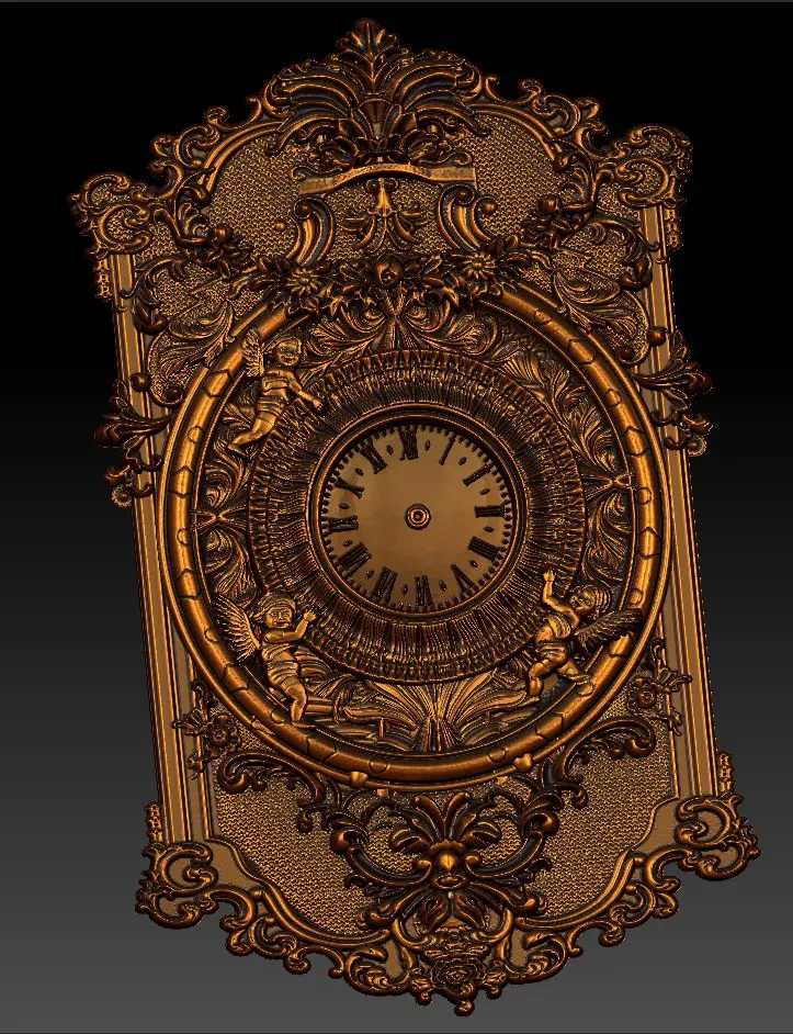 Digital File In Stl Format Clock For Cnc 3d Relief Carving Engraving C36 15 Woodworking Machinery Parts Aliexpress