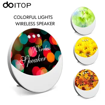 

DOITOP LED Colorful Bluetooth Speaker Stereo Mini Wireless Subwoofer Music Loudspeaker Speaker Hand-free Call Support TF Card