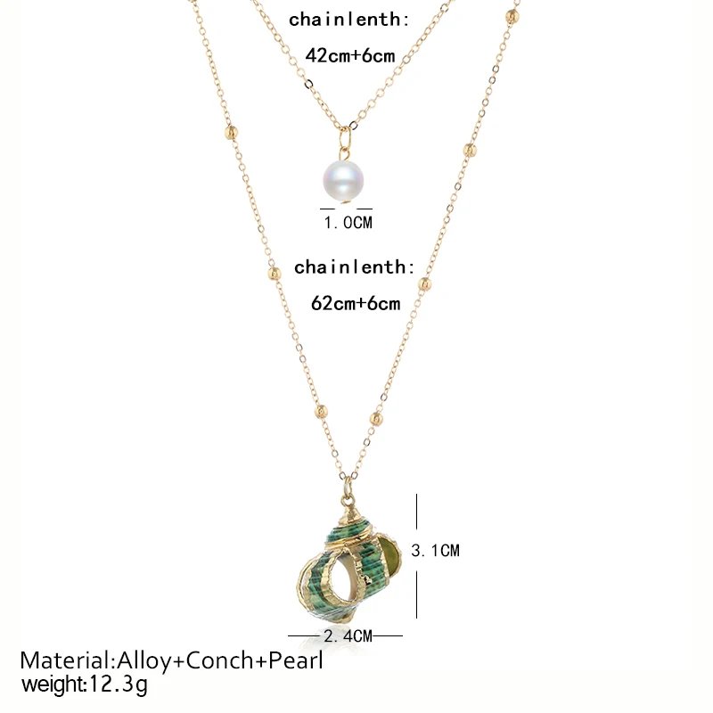 Женское многослойное ожерелье золотого и серебряного цвета, ожерелье-чокер с подвеской и подвеской, модель года, женское модное ожерелье в морском стиле, ювелирное изделие