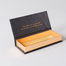 Оптом, блестящие бумажные картонные коробки для упаковки ресниц, подарочная упаковка- PX10921