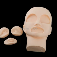 Высокое качество 3D для практики перманентного макияжа манекен голова с 2 шт глаза+ 1 шт губ Татуировки