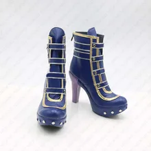 New THE IDOLM & STER Cinderella girls Shibuya Rin Anime Boots Cosplay Shoes Tailor Made the idolm ster cinderella girls starlight stage cgss cosplay blue adult costume all size custom made full set girl costume