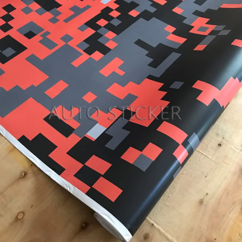 orange black digital camo wraps 2