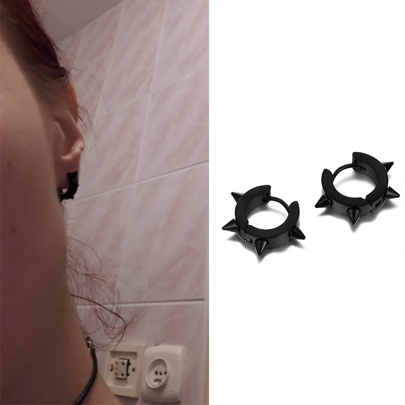 Сережки для щуки Semitree 316L антиаллергические серьги из титановой стали с пряжкой