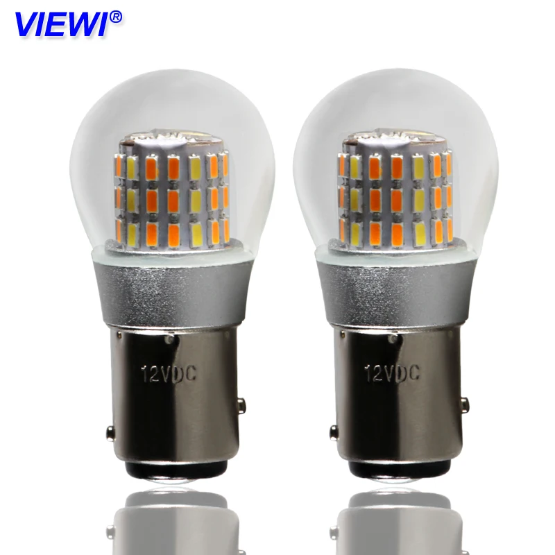 2X 1157 bay15d p21/5w Двойной Цветной Автомобильный стоп сигнал s ДХО лампа smd 3014 51