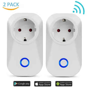 

New WIFI Smart Plug Smart Switch Socket Timing EU Socket Voice Control Outlet For Alexa Audio Control Smart Socket