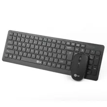 E320 Беспроводной клавиатура и Мышь маленький супер тонкий 2,4 ГГц мультимедийные комбо шоколад клавиши для настольных компьютеров и ноутбуков