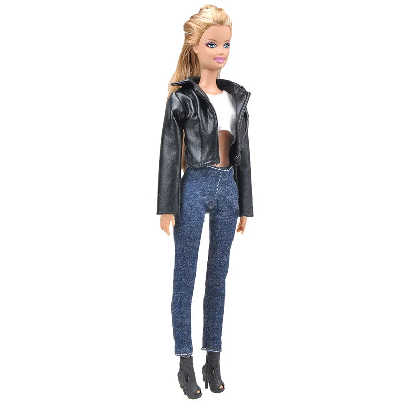 barbie doll leather jacket