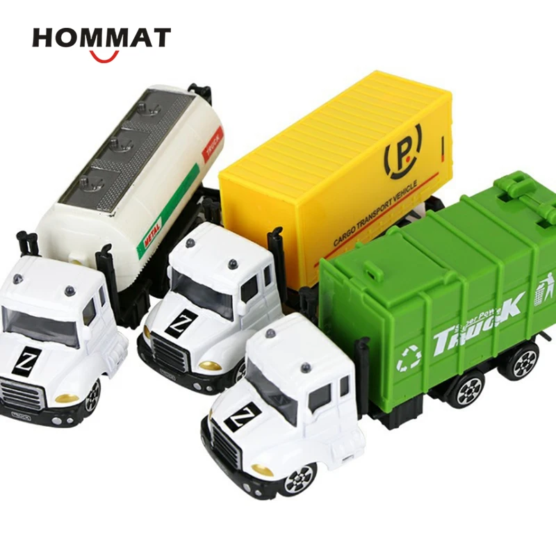 HOMMAT Simulation 1:64 набор из 3 пожарных Сэм пожарная машина строительный двигатель мусор