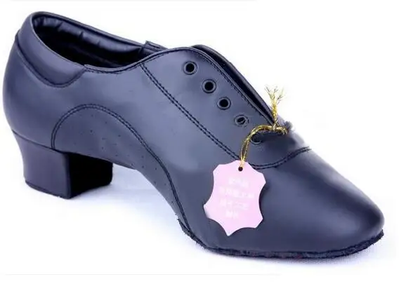 Бесплатная доставка новинка 2017 дешевые мужские черные туфли для танцев сальсы