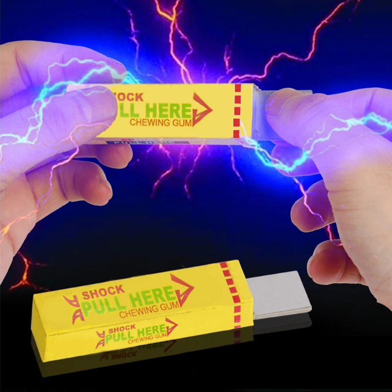 ギャグ 実用的なジョーク静電気安全トリックジョーク玩具感電ショッキングチューインガムプル Trick Joke Practical Jokesshock Chewing Gum Aliexpress