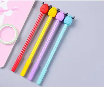 

korea legendary animal gel pen cartoon stationery prize gift kawaii office writing student pen black ink pen ink pen 48pc/lot