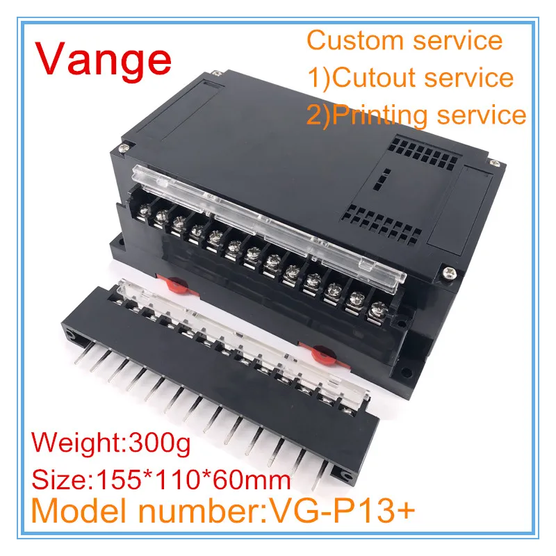 1 шт./партия, корпус для литья под давлением, PLC, коробка для проекта 155*110*60 мм, ABS пластиковый корпус, сделай сам чехол с клеммным блоком