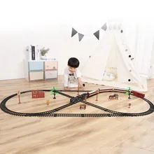 Электрический поезд игрушки Классический моторизованный поезд набор Электрический локомотив модель поезда с двигателем
