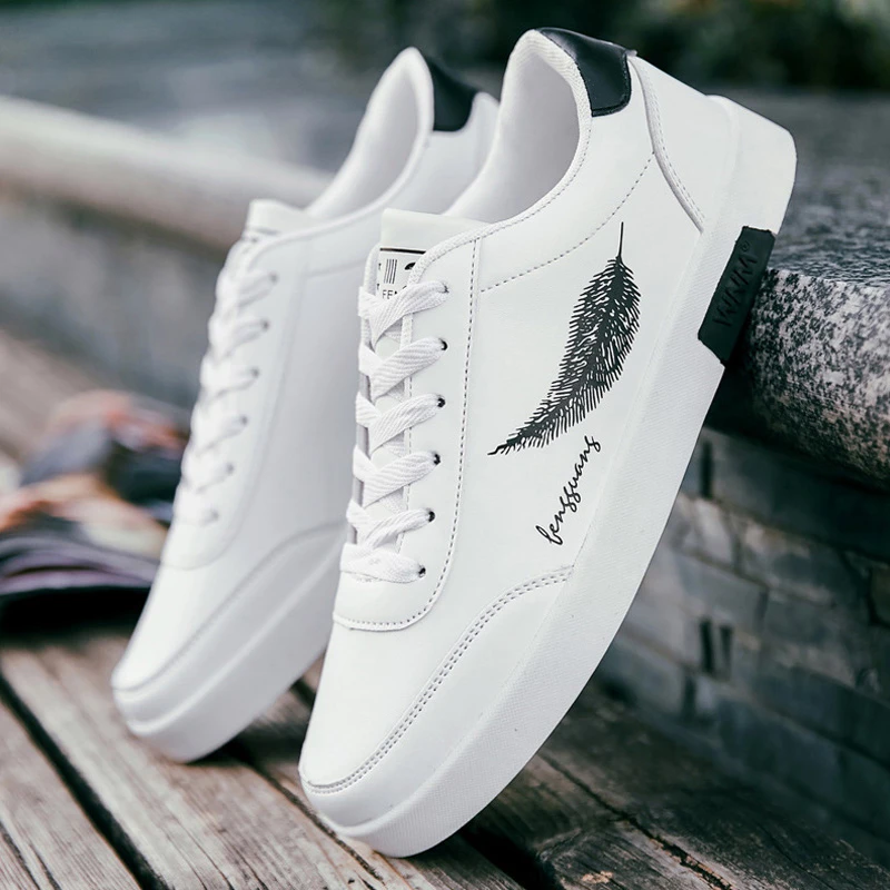 White#Zapatos informales vulcanizados para hombre zapatillas transpirables White#Zapatos informales vulcanizados para hombre zapatillas transpirables