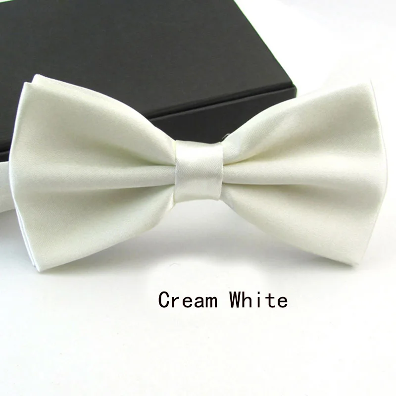 Галстук-бабочка для мальчиков, высокое качество, галстук-бабочка, галстук, Homme Noeud Papillon Corbatas Hombre Pajarita, подарок для мужчин, рождественский подарок - Цвет: Men Cream White