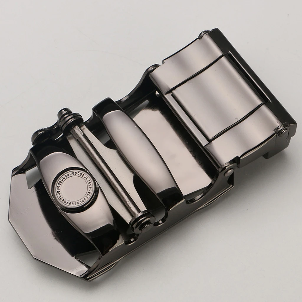 Metal Automatic Slide Buckle Replacement Ratchet Belt Buckle Formal Business Belt Accessories for Men