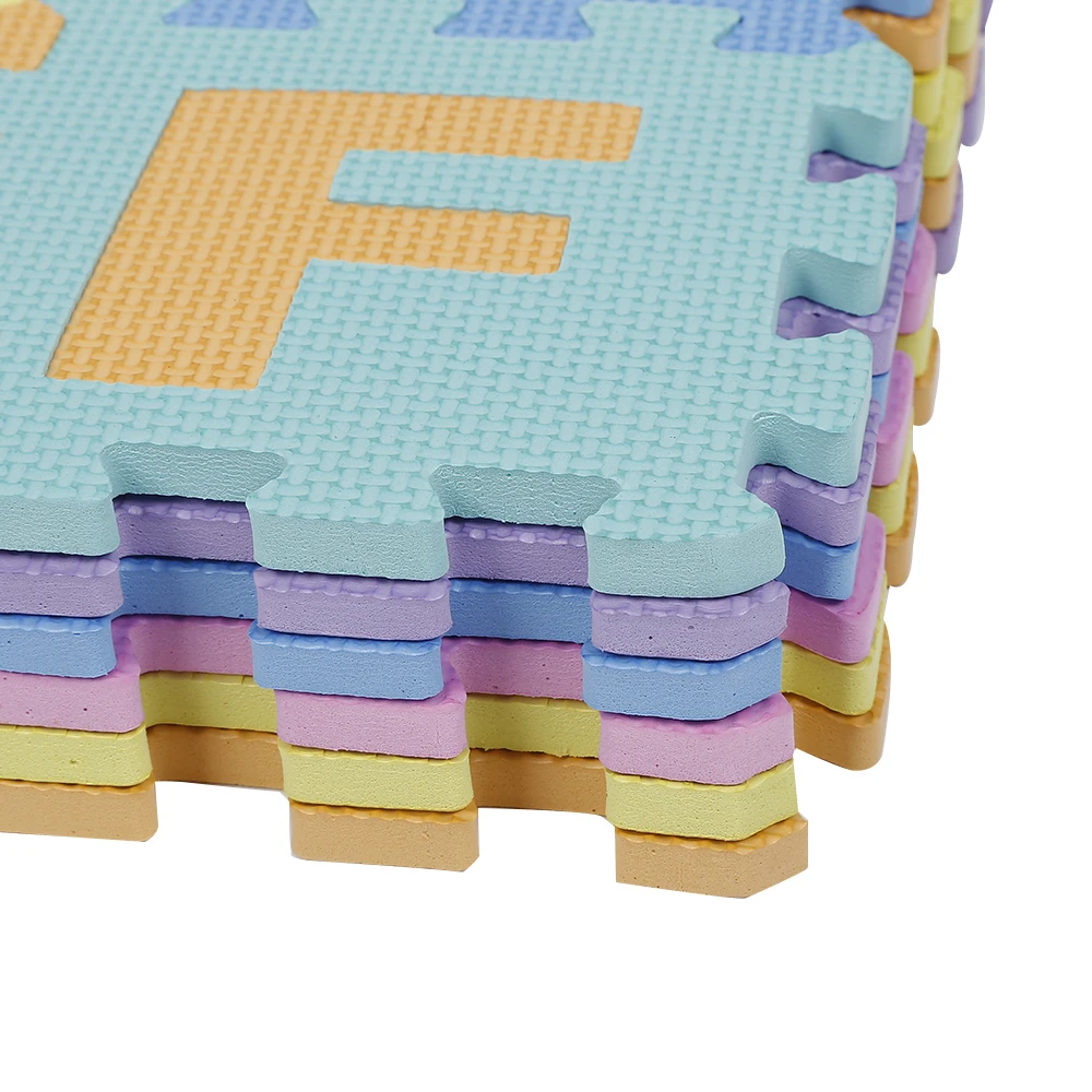 36 шт. EVA поролоновые коврики-пазлы детские напольные головоломки игровой коврик для детей Детский зал для игр маты для ползания буквы шаблон ковер