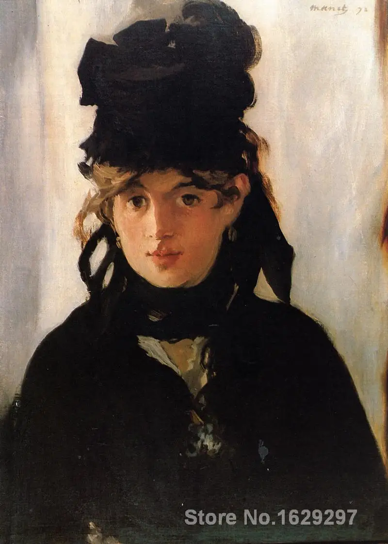 

Modern painting on canvas Berthe Morisot with a Bouquet of Violets.jpg Edouard Manet High quality Hand painted