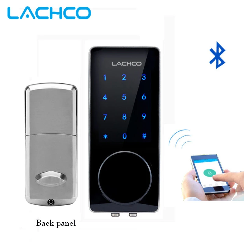 Goedkoop LACHCO Bluetooth Lock Smart Elektronische Deurslot APP, Code, Deadbolt Voor Thuis, Hotel, Appartement L16076BSAP