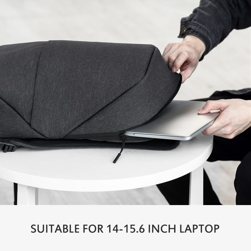 MARKROYAL простой городской рюкзак Для мужчин плечи мешок школьный рюкзак минималистский пакет складной рюкзак подходит 15,6 дюймовый ноутбук