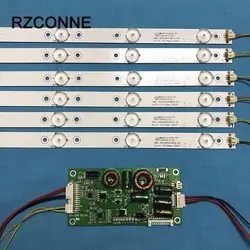775 мм светодиодный Подсветка лампы Комплект w/10 оптические линзы Fliter 30 В для 39 ''40'' ТВ монитор Панель 6 шт. светодиодный полоски + Драйвер платы