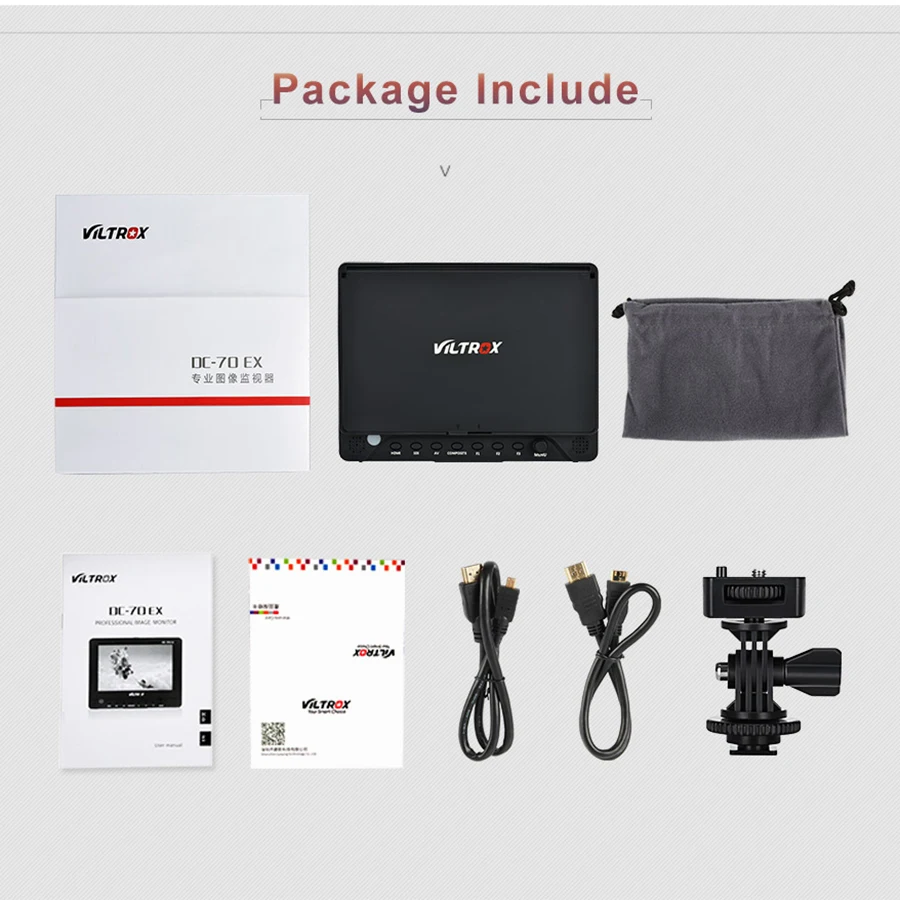 Viltrox DC 70EX Pro 7 &quot4 K HDMI SDI AV TALLY вход видео HD LCD камера монитор дисплей поле для Canon Nikon