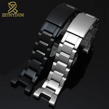 Высокое Качество Твердая нержавеющая сталь браслет для Casio GST-B100/S130/W300GL/400G/W330 GST-W120L/S120/W130L/S100/S110 ремешок для часов
