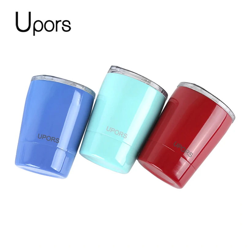 

UPORS 8OZ Tumbler Stainless Steel Coffee Mug Double Wall Vacuum Insulated Tea Cup With Lid Travel Mug Yerba Mate Gourd